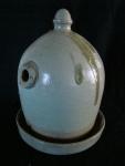 Chicken waterer, stoneware, one-piece