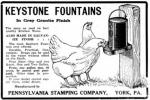 Keystone Fountain advertisement, The Poultry Item, Sept 1915.
